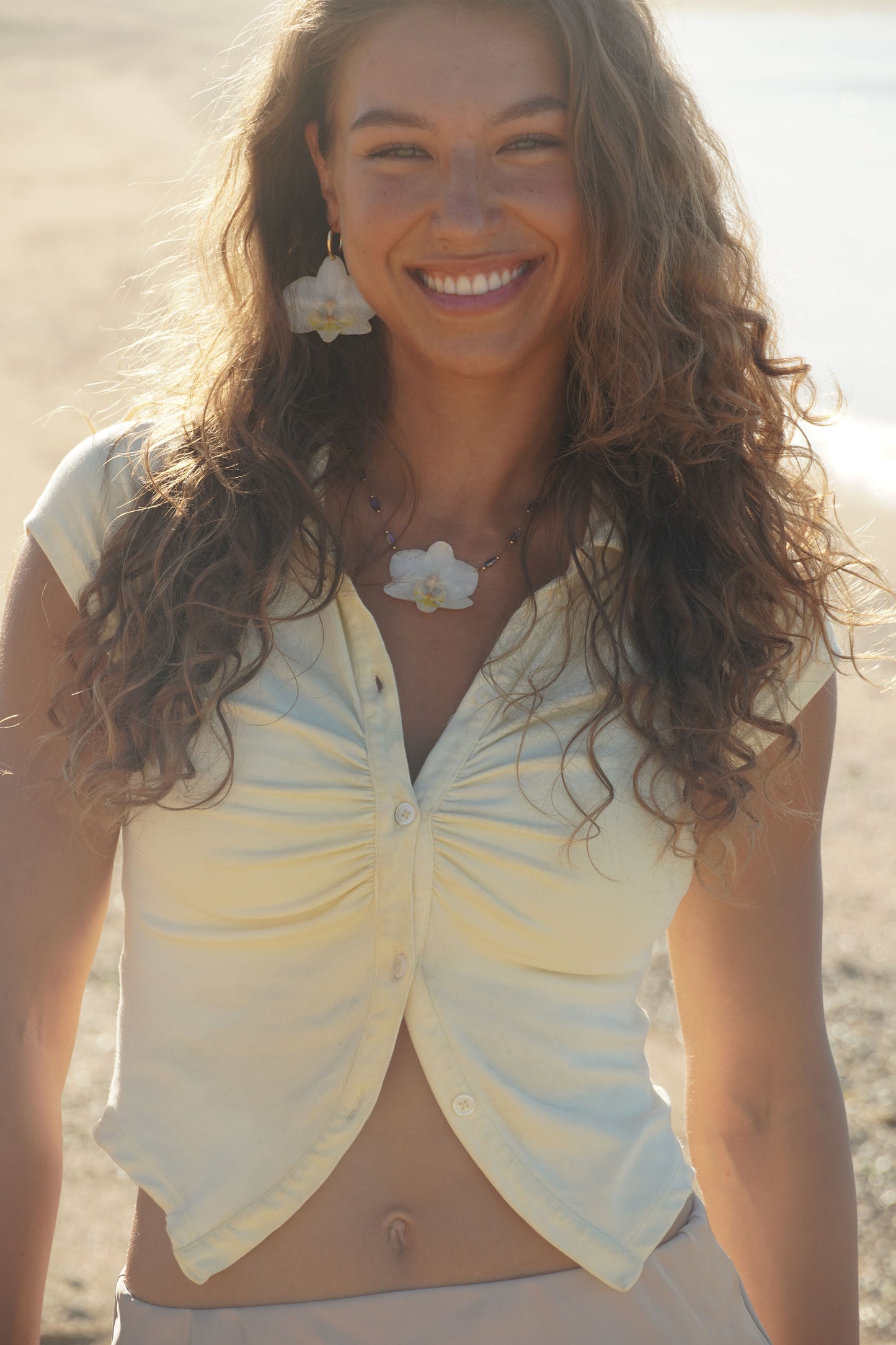 White Orchid Necklace