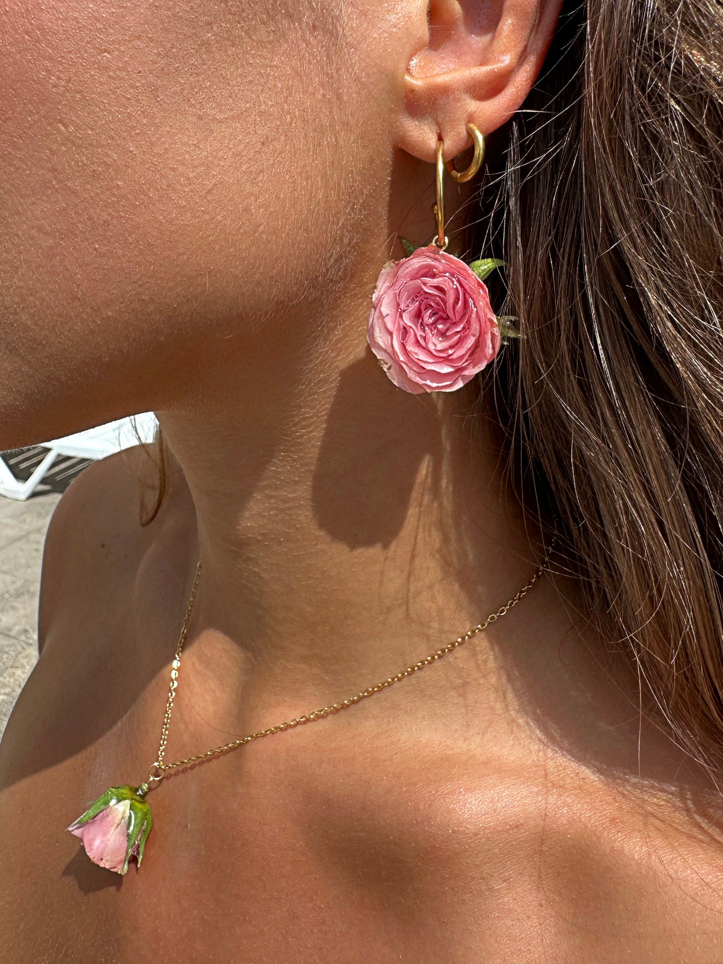 Real Rose Jewelry Set